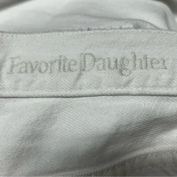 Favorite Daughter The Otto High Rise Boyfriend Jeans In Whistler White NWT - Picture 7 of 12